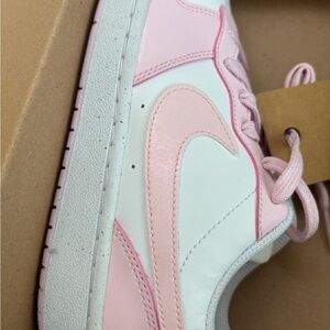 Kids Pink and White Sneakers